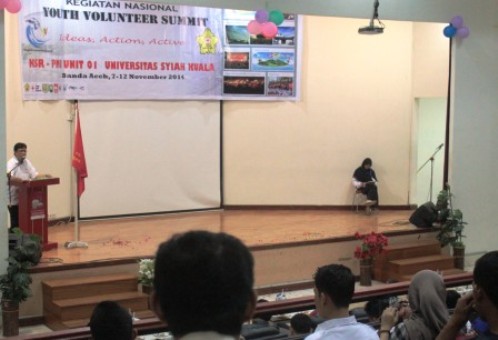 Pembukaan acara Youth Volenteer  Summit. (Murti Ali Lingga/DETaK)