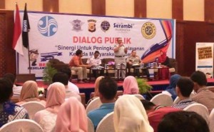 Dialog Publeh oleh Jasa Raharja di Hermes Palace Hotel Banda Aceh. (Riska Iwantoni/DETaK)