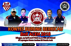 BnR Aceh Bakal Gelar Kontes Burung Berkicau Pertengahan April 2018