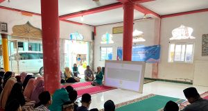 Proses Sosialisasi dan Edukasi di Dayah Yayasan BTRG Ulee Kareng. 10/8/2023. (dok.panitia)