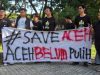 Aliansi Mahasiswa USK Gelar Aksi Simbolik, Desak Pemerintah Tuntaskan Rehab-Rekon Pasca-Bencana di Aceh
